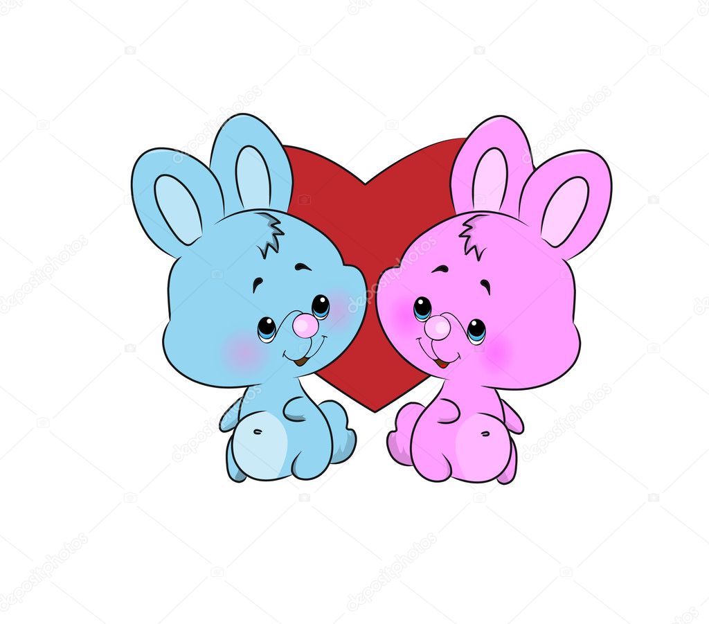 bunnies in love