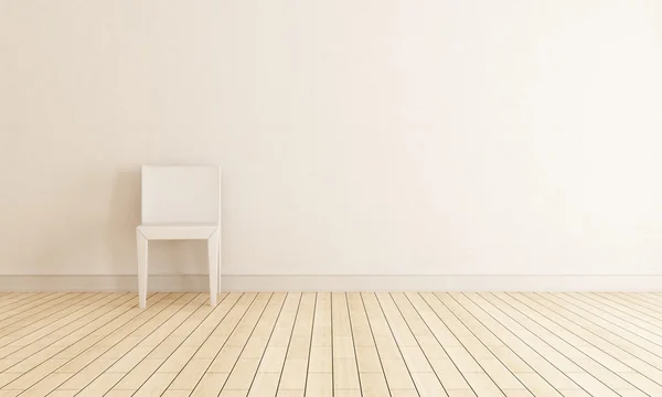 Chair against wall