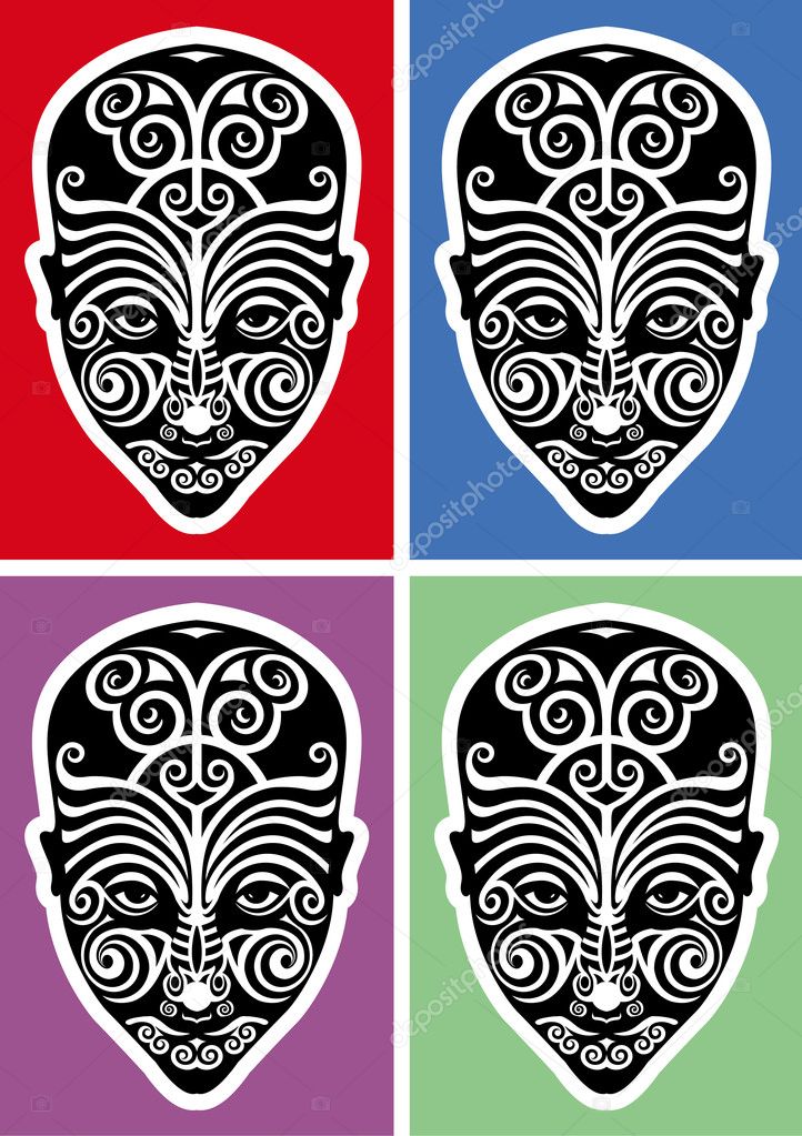 maori face tattoo. Maori face tattoo