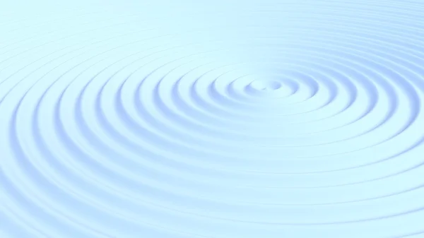 Circular waves, rings on water.