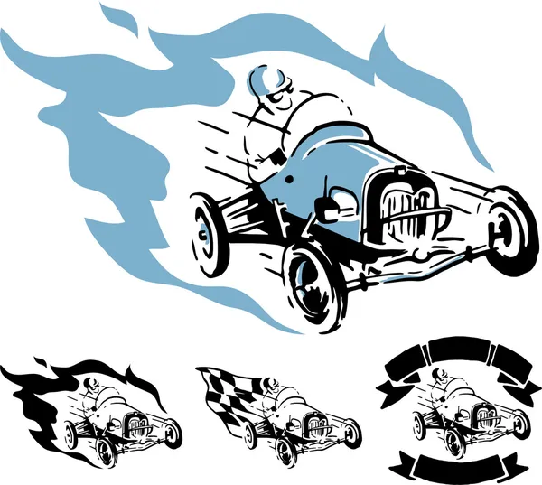 Vintage Antique Auto Racing on Vector Vintage Racing Car   Stock Vector    Milos Havrda  6423172