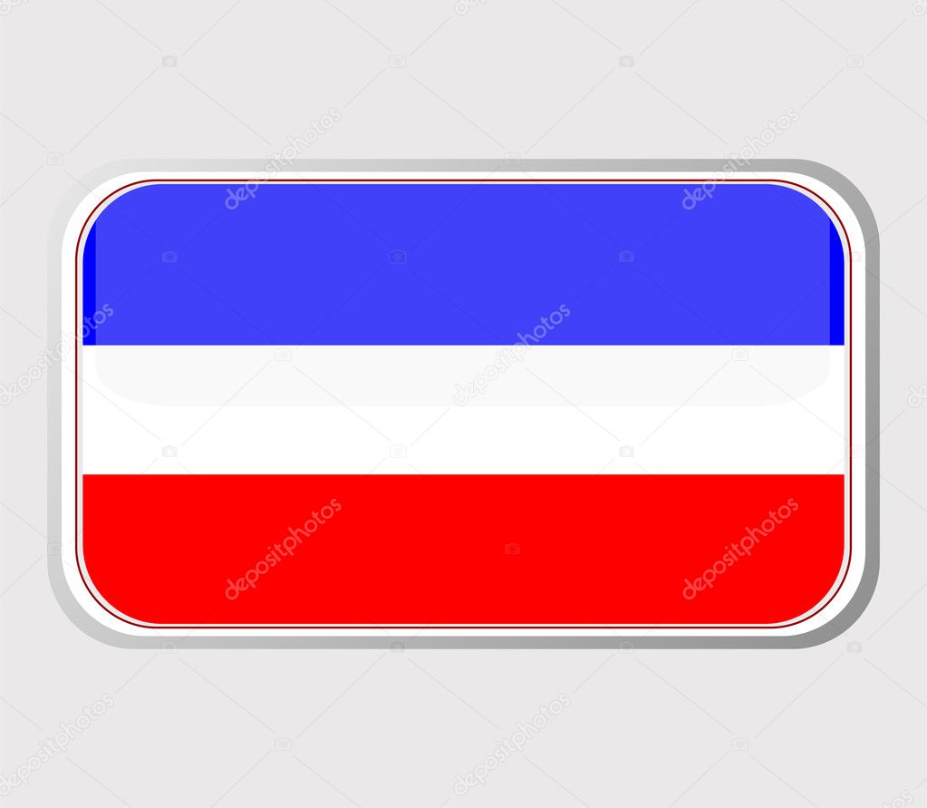 Флаг Черногории Векторное Изображение