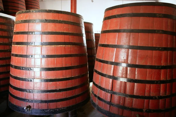 Natural wood wine golden barrel cellar