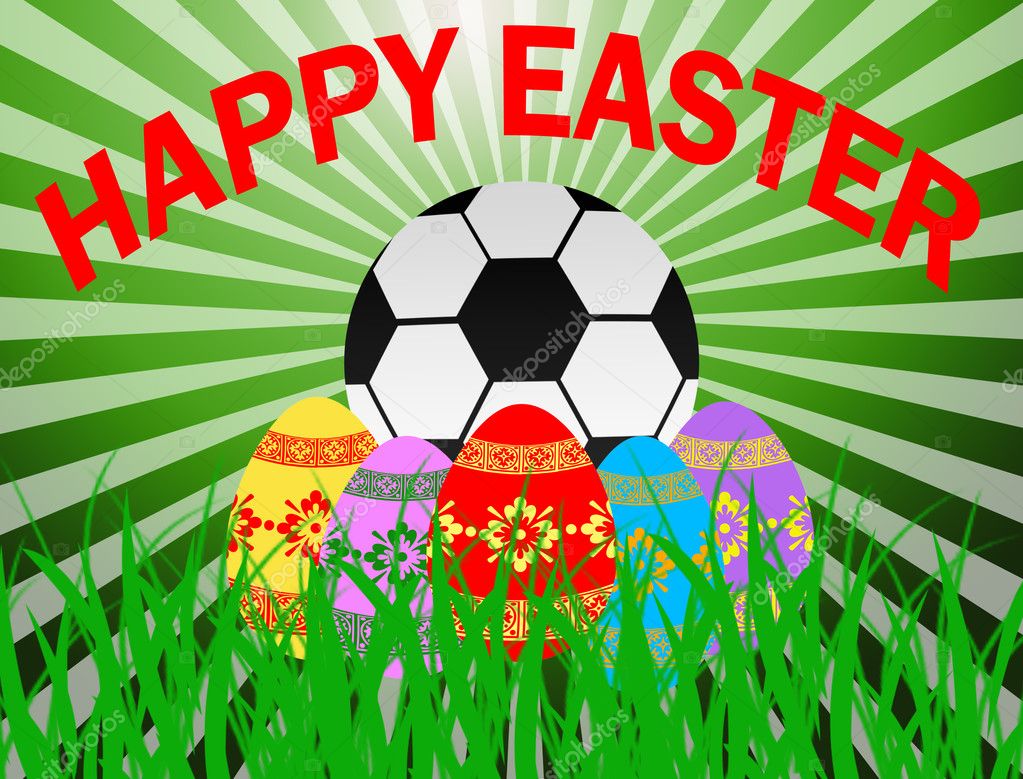 Soccer easter — Stock Vector © carmen_dorin 5456336