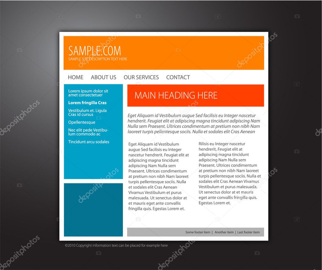 Simple Web Page Template Html Code