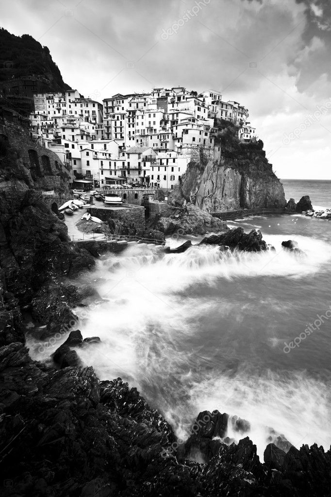 Manarola Fisherman Village In Cinque Terre Italy Stock Photo By Kasto