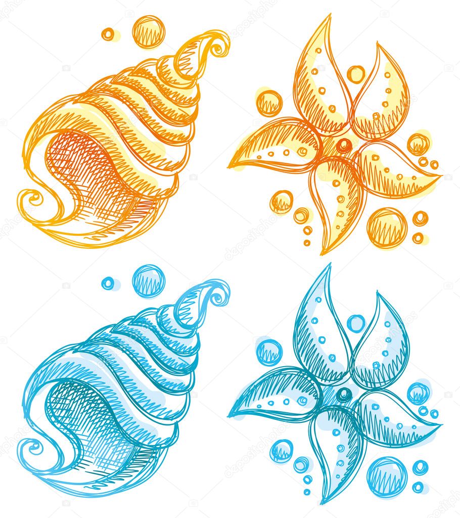 starfish drawing