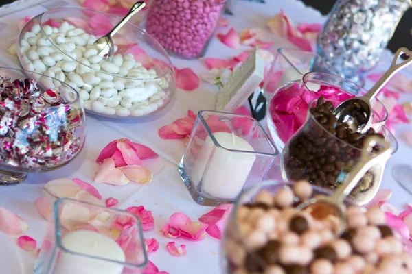 Wedding Reception Candy Table by Joseph Fuller Stock Photo