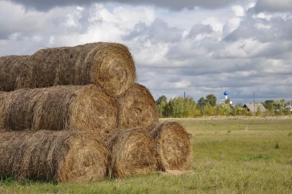 Bales of hay.