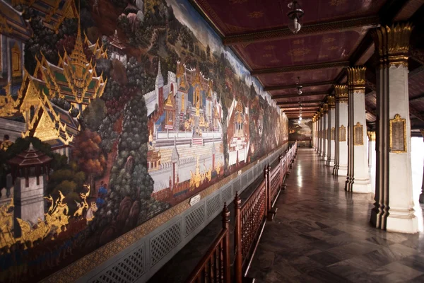 Famous wall paintings in the inner Grand Palace