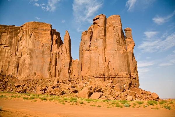 The Bird and the Hand Buttes are giant sandstone formations in t