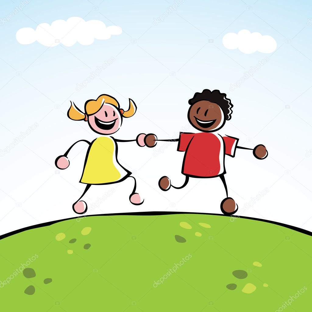 Children Holding Hands