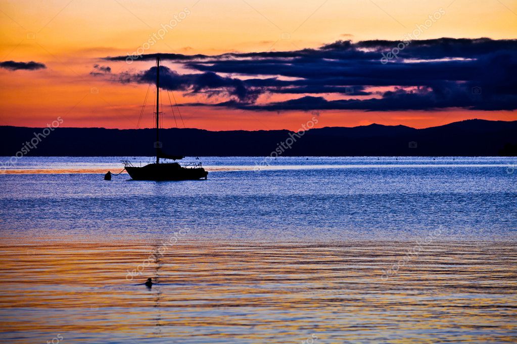 Sailboats Silhouette