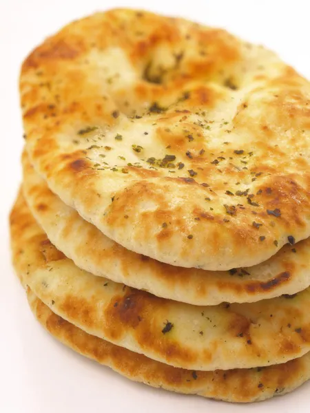 Stack of indian naan bread