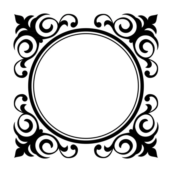 Circle ornamental decorative frame