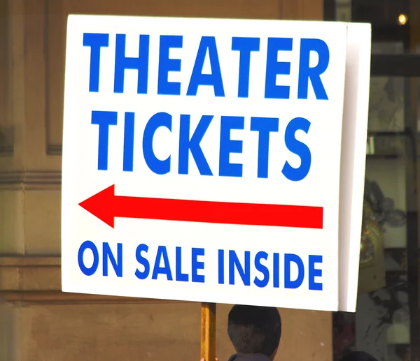 Handheld Sign For Theater Tickets