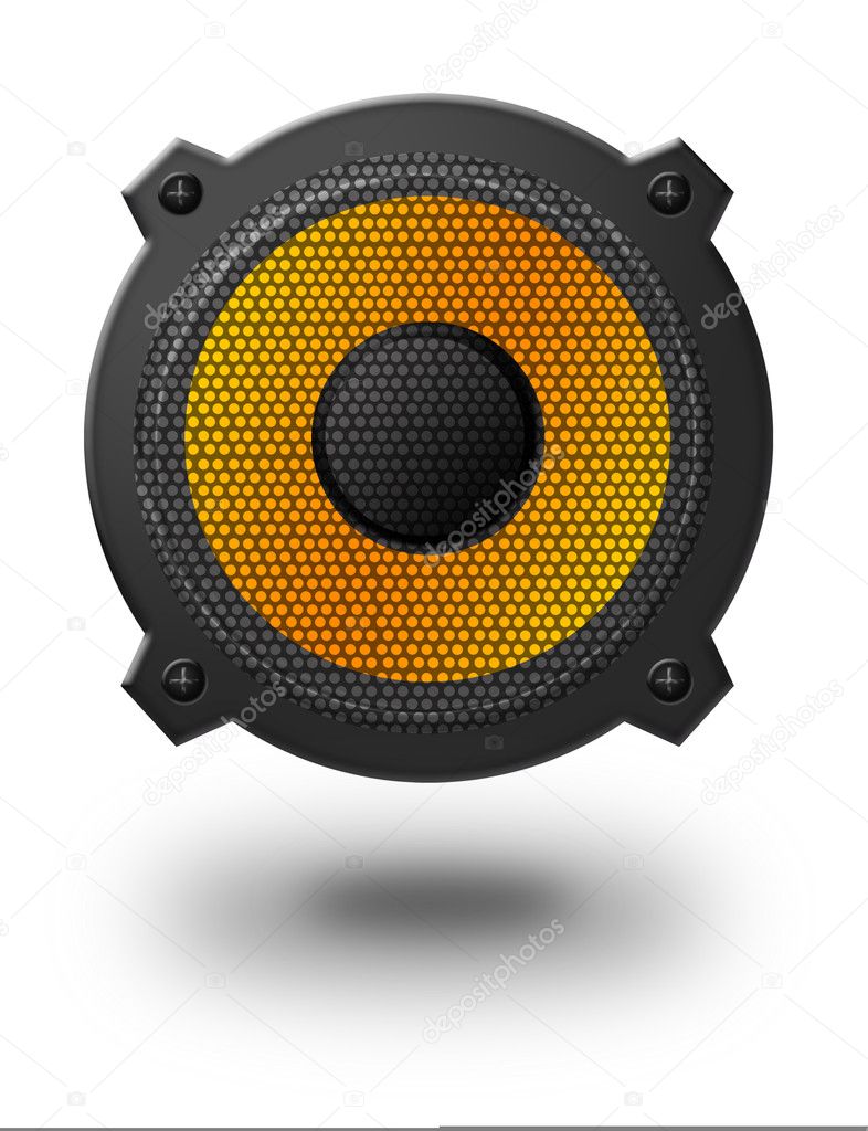 yellow speaker