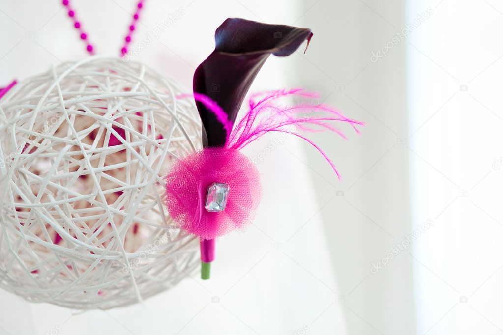 Pink Boutonniere