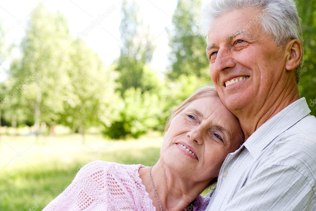 Happy Old Couple