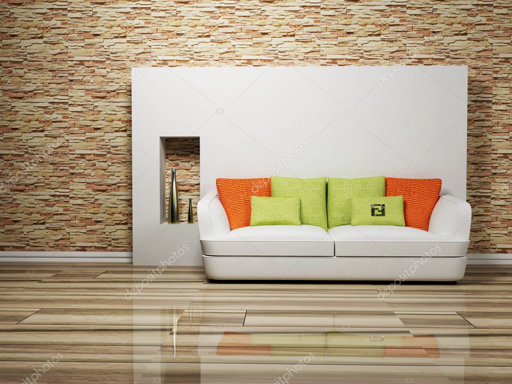 Modern Interior Design Of Living Room With A Sofa Stock Photo Modern Interior Design Of Living Room With A Sofa Stock Photo 5746768