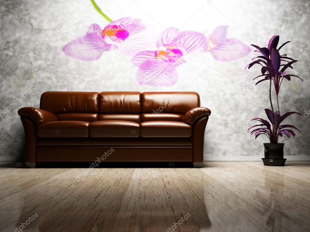 Modern inredning av vardagsrum — stockfotografi © minerva86 #5747609