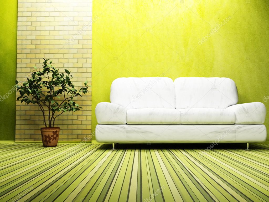 Moderne interieur van woonkamer — stockfoto © minerva86 #5747784