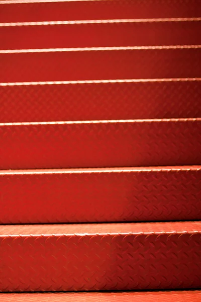Red Metal Stairs