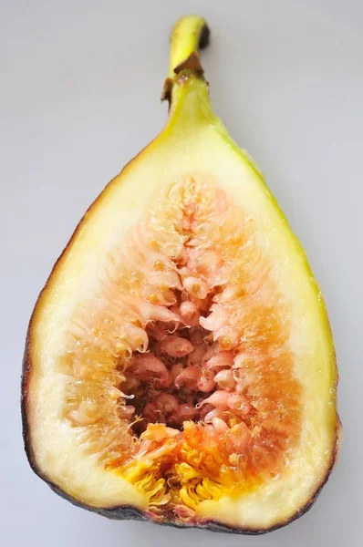 Fig fruit cut in half