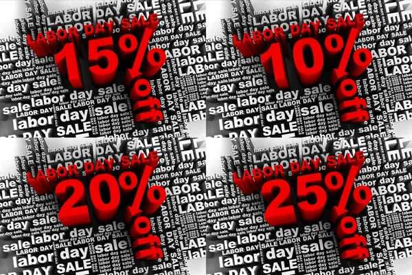 Conceptual banner for the labor day sale