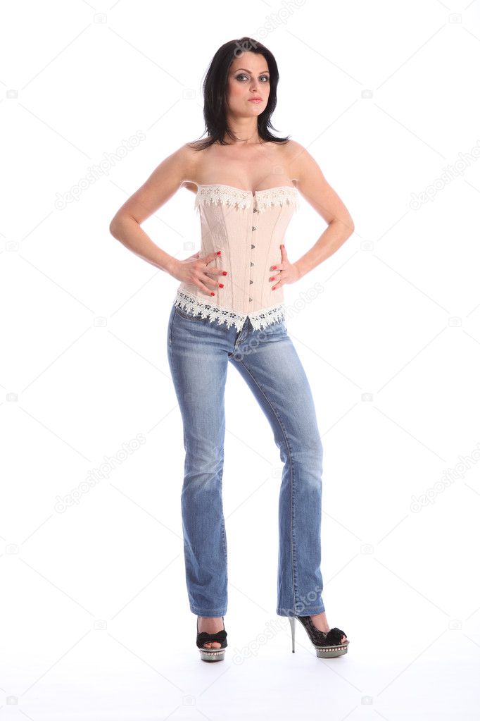 jeans corset