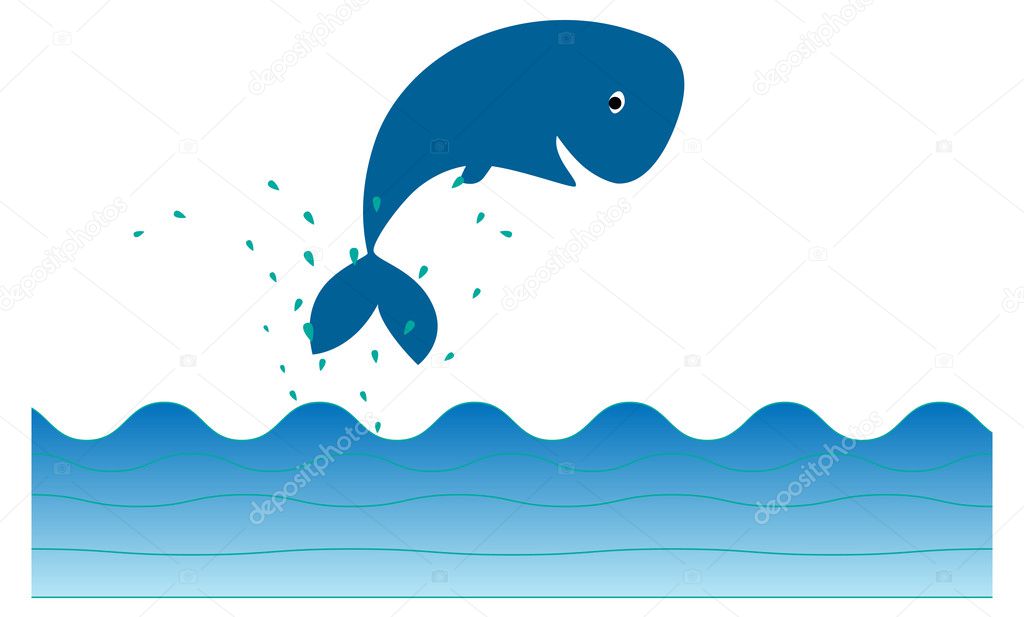 A Cartoon Whale