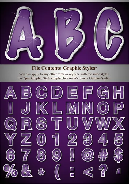 Alphabet In Purple