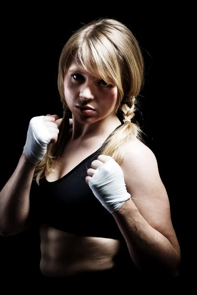 Boxing girl — Stock Photo #6218366