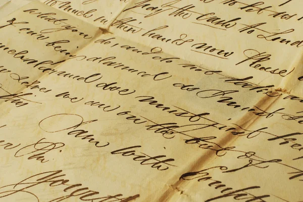 Old letters elegant handwriting — Stock Photo #6088669