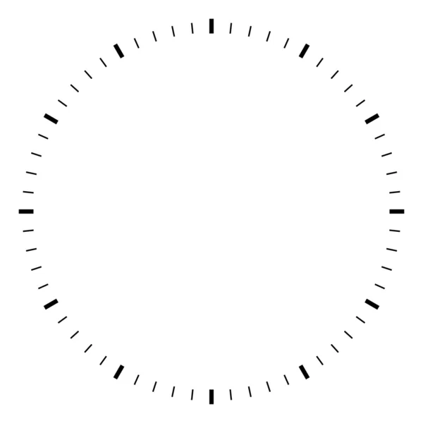 Simple round black and white clock