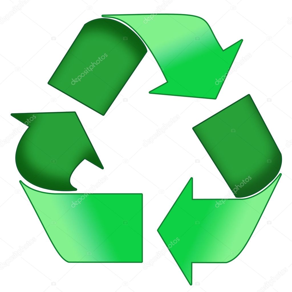 recycle sign green