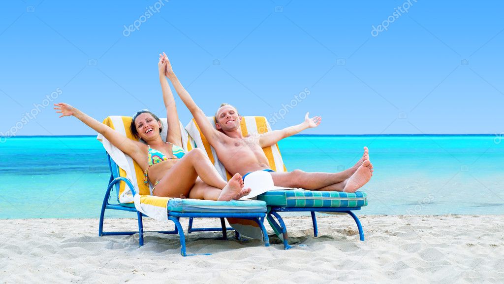 Deckchair On Beach