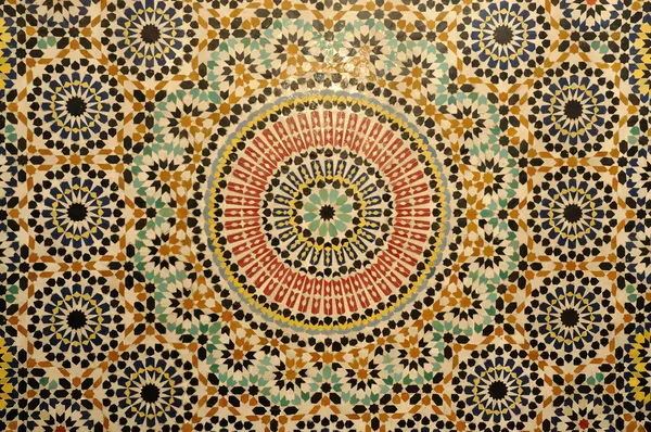 Oriental mosaic decoration in Morocco — Stock Photo #6389249