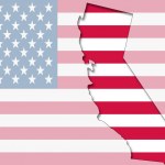 California+flag+map