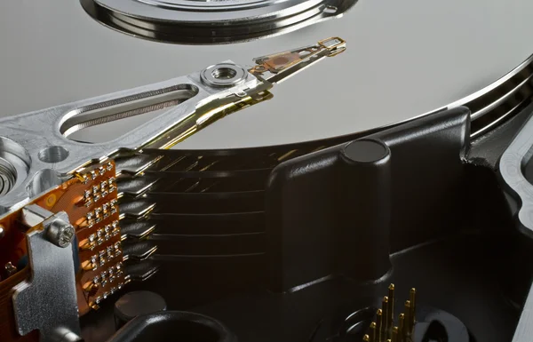 Server hard disk drive in close up