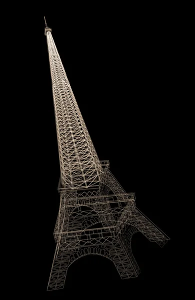 Eiffel Tower abstract line