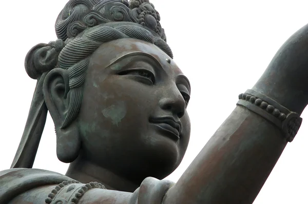 Detail of bronze buddhist statue