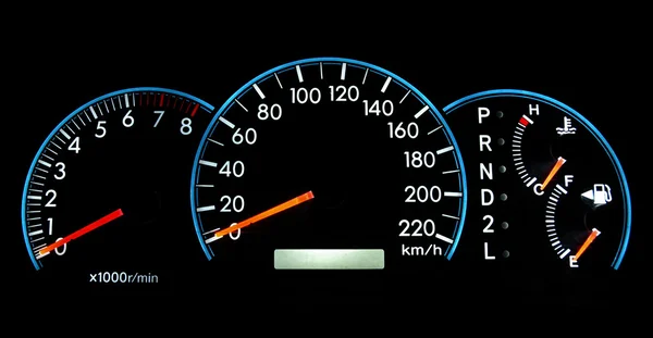 Closeup : Speedometer dashboard