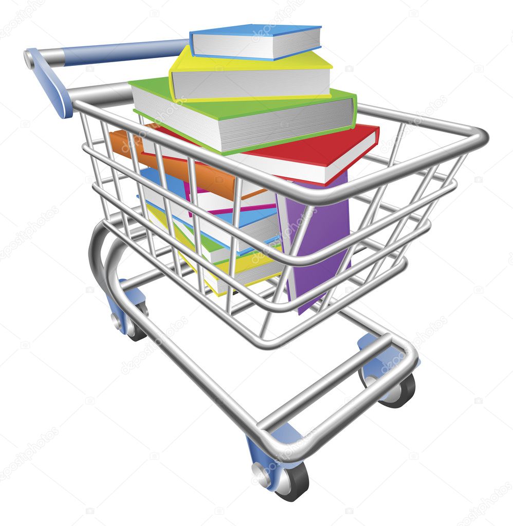 Full Shopping Trolley Groceries In The Shopping Cart Stock Vector | Bed