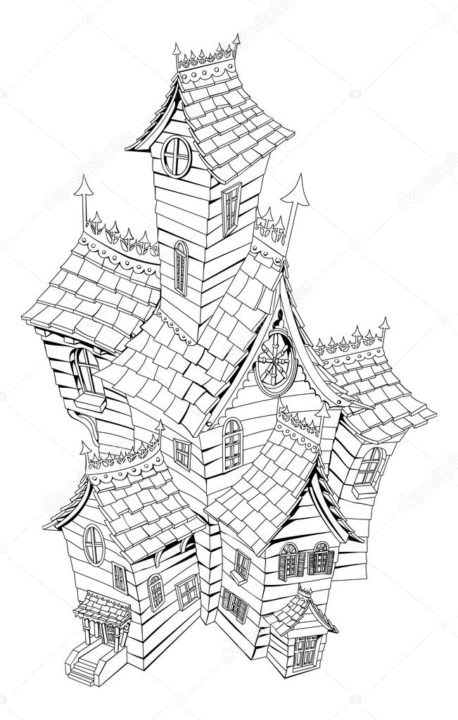 Haunted House Illustration