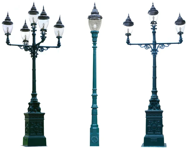 Isolated Antique Lamp Post