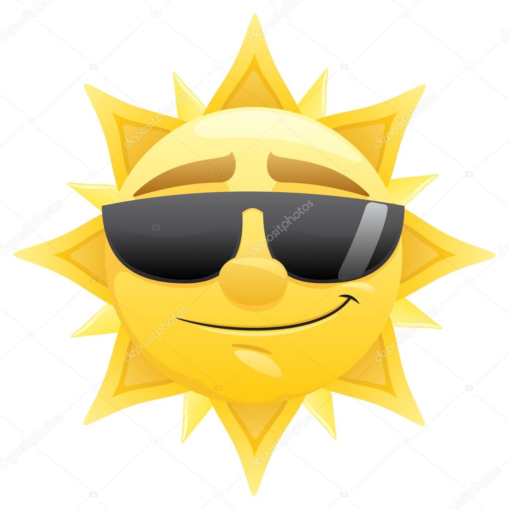 Cartoon Sun Smiling