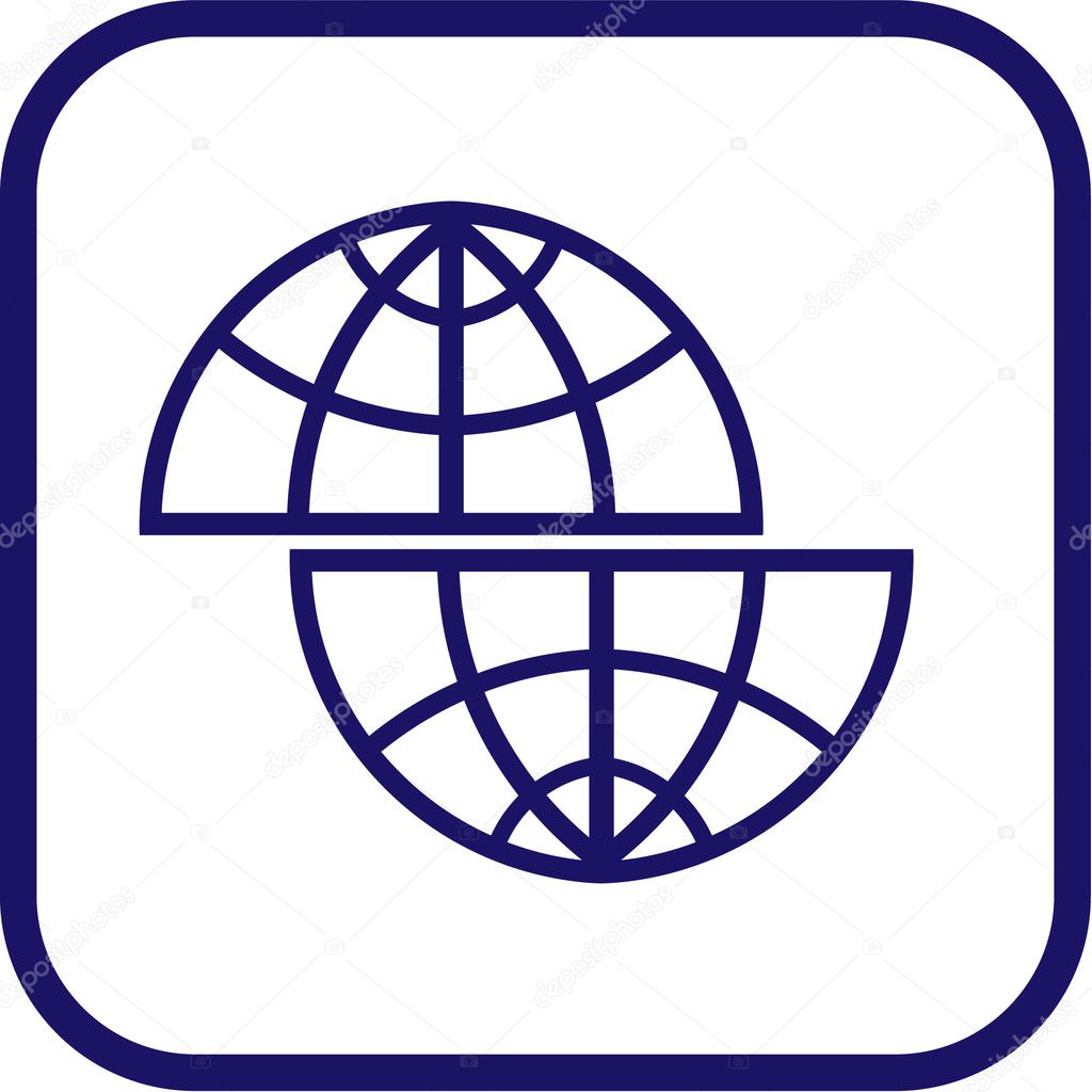vector globe icon