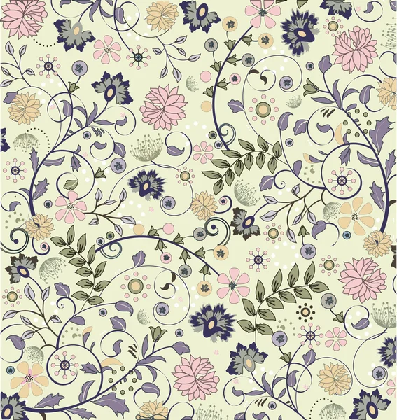 Floral seamless pattern, vector design