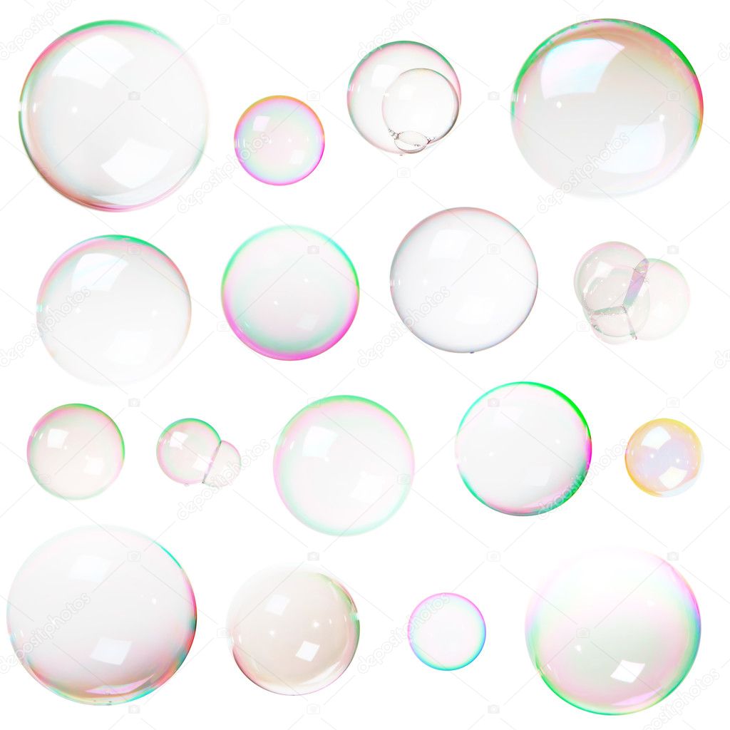 Bubble White Background